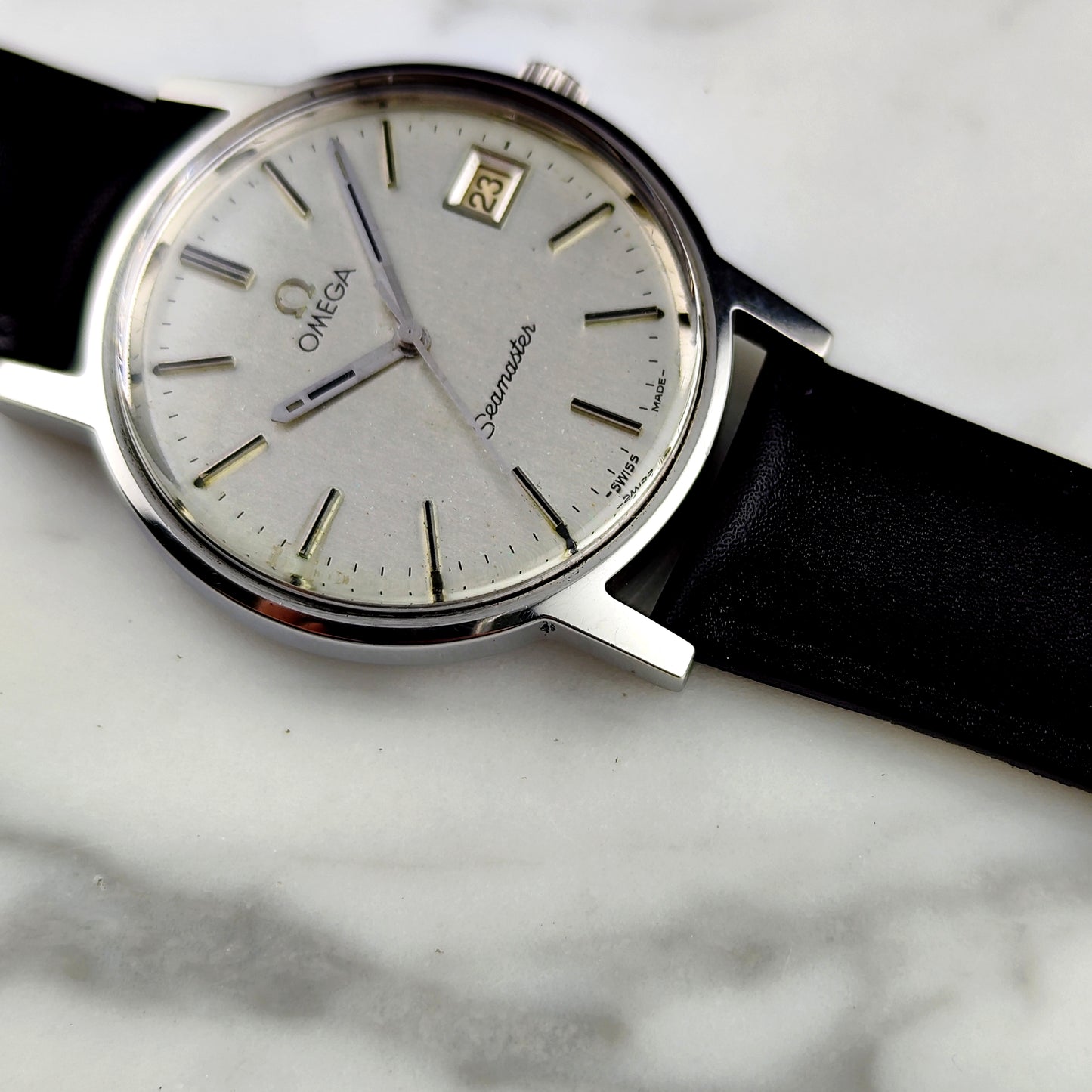 OMEGA Seamaster Silver Date 1975 Serviced 05/2026 [REF. 136.0099]