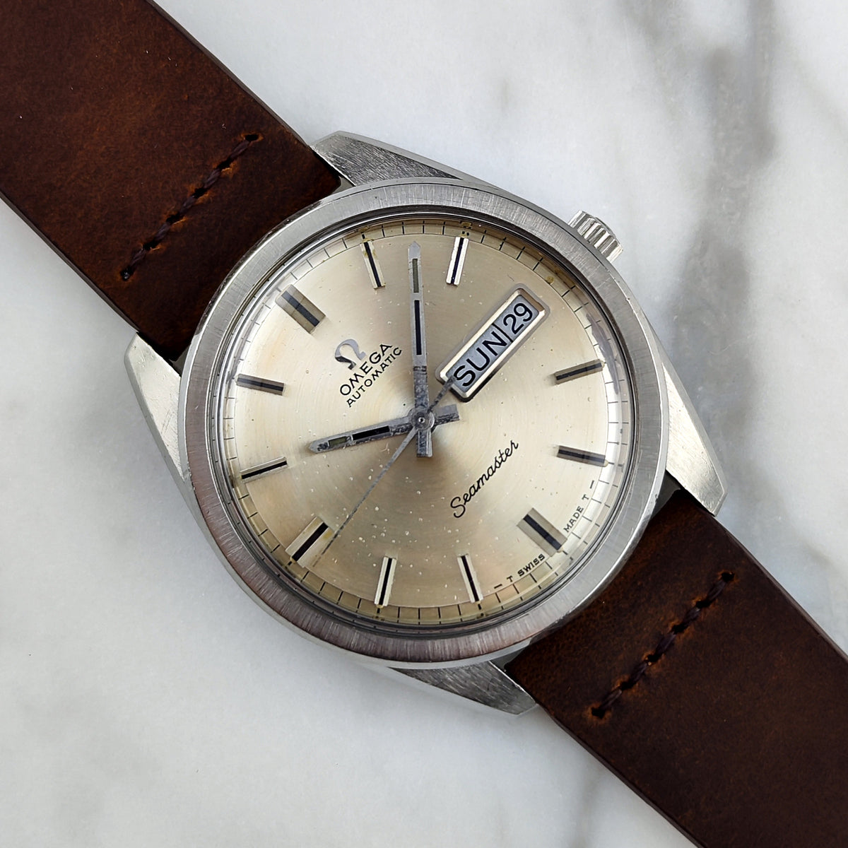 Omega Seamaster Silver Dial Day-Date 1968 Serviced 09/2026 – Bild 1