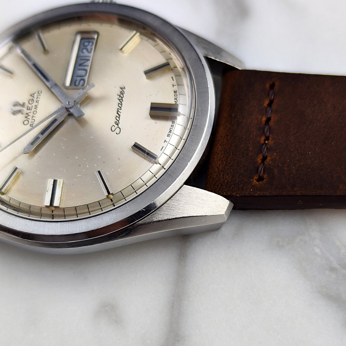 Omega Seamaster Silver Dial Day-Date 1968 Serviced 09/2026 – Bild 11