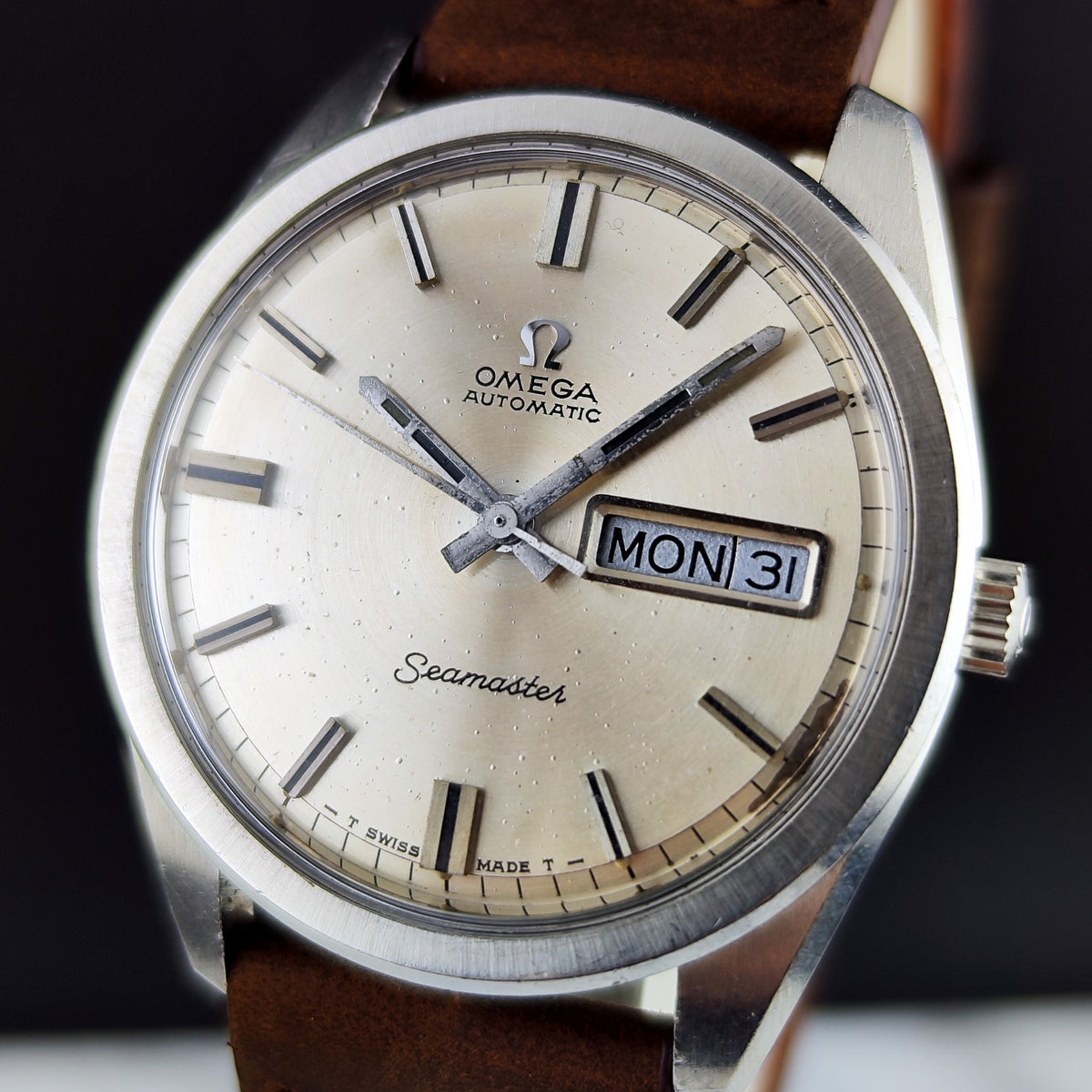 Omega Seamaster Silver Dial Day-Date 1968 Serviced 09/2026 – Bild 4