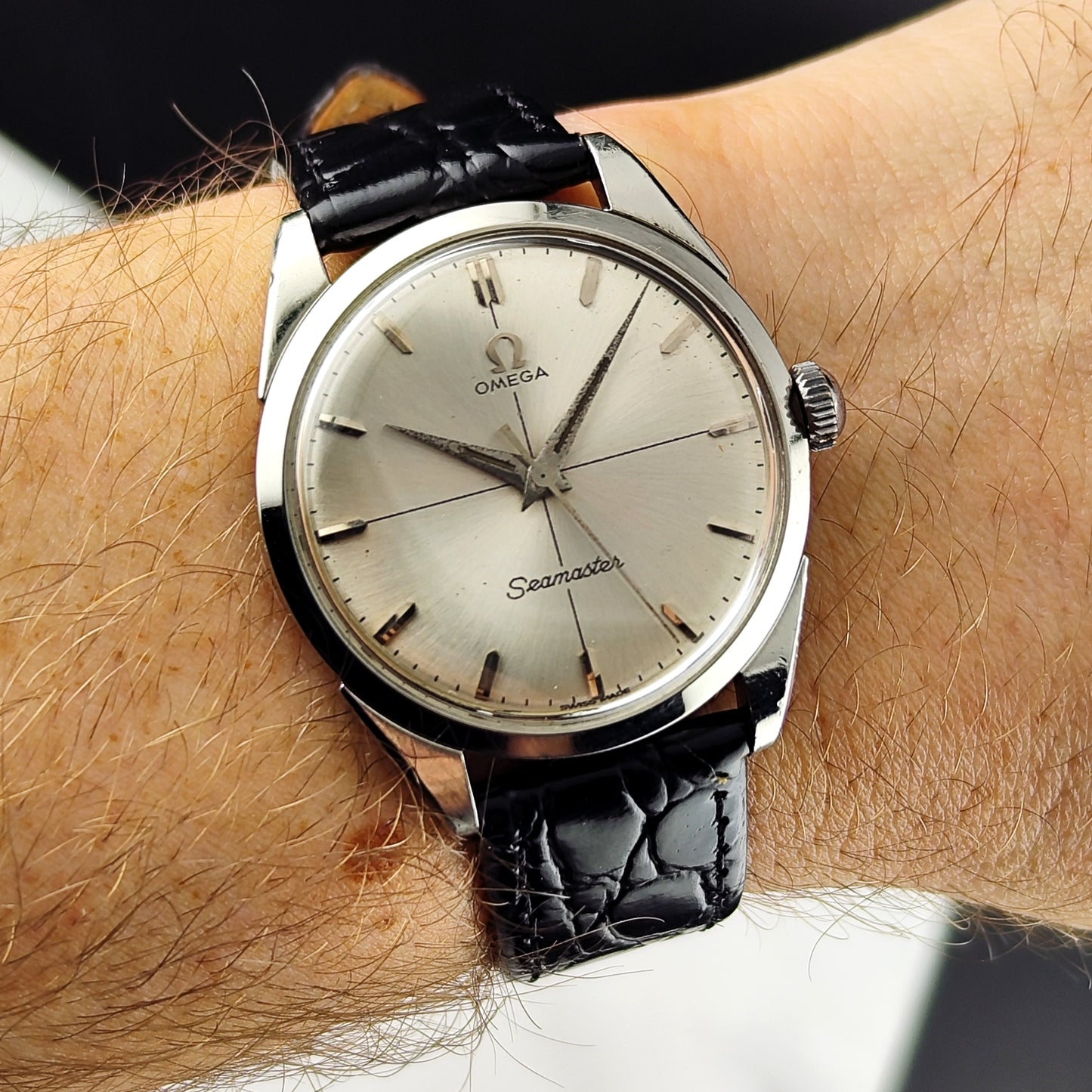 OMEGA Seamaster Steel Silver Crosshair Dial 1956 [REF. 2910]