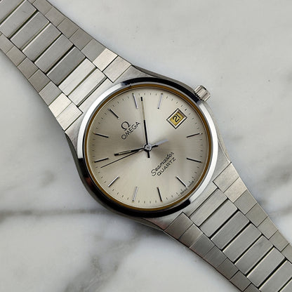 OMEGA Seamaster Super Rare Quartz Silver Date 1978 [REF. 196.0168]
