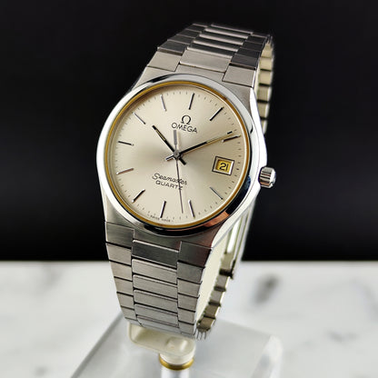 OMEGA Seamaster Super Rare Quartz Silver Date 1978 [REF. 196.0168]