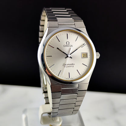 OMEGA Seamaster Super Rare Quartz Silver Date 1978 [REF. 196.0168]