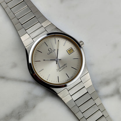 OMEGA Seamaster Super Rare Quartz Silver Date 1978 [REF. 196.0168]