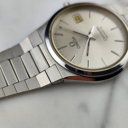 OMEGA Seamaster Super Rare Quartz Silver Date 1978 [REF. 196.0168]