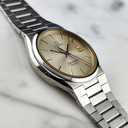 OMEGA Seamaster Super Rare Quartz Silver Date 1978 [REF. 196.0168]