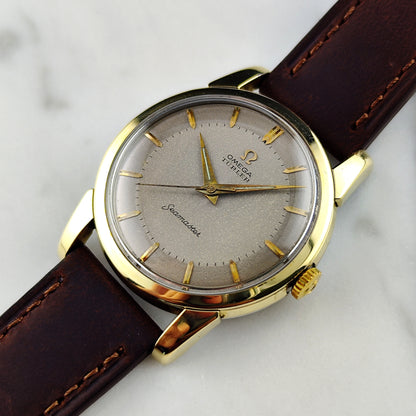 Omega Seamaster Türler Gold White Grey Dial Rare 1956 [REF. 2759]