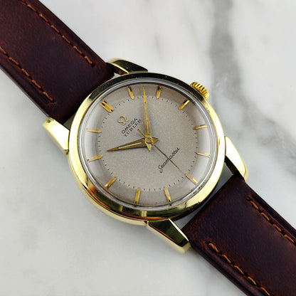 Omega Seamaster Türler Gold White Grey Dial Rare 1956 [REF. 2759]