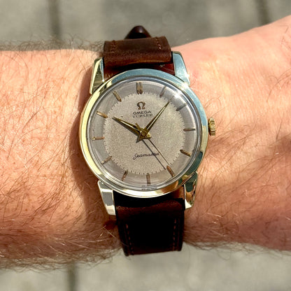 Omega Seamaster Türler Gold White Grey Dial Rare 1956 [REF. 2759]
