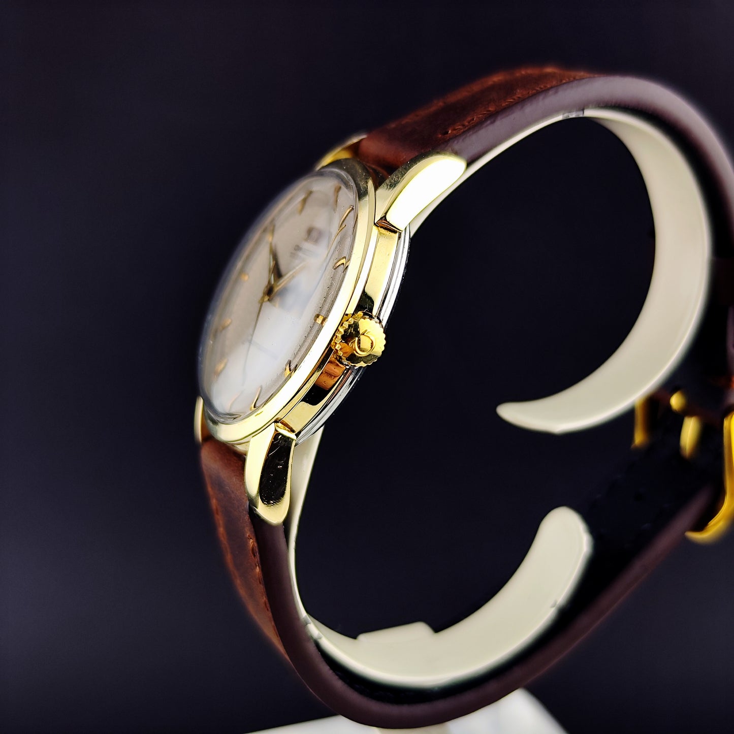 Omega Seamaster Türler Gold White Grey Dial Rare 1956 [REF. 2759]