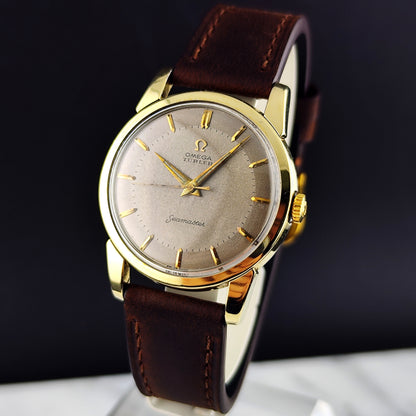 Omega Seamaster Türler Gold White Grey Dial Rare 1956 [REF. 2759]
