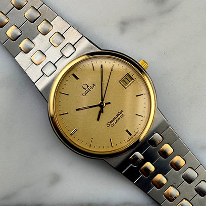 OMEGA Seamaster Quartz Two-Tone Rare Sparkling Dial [REF. 196.0277]