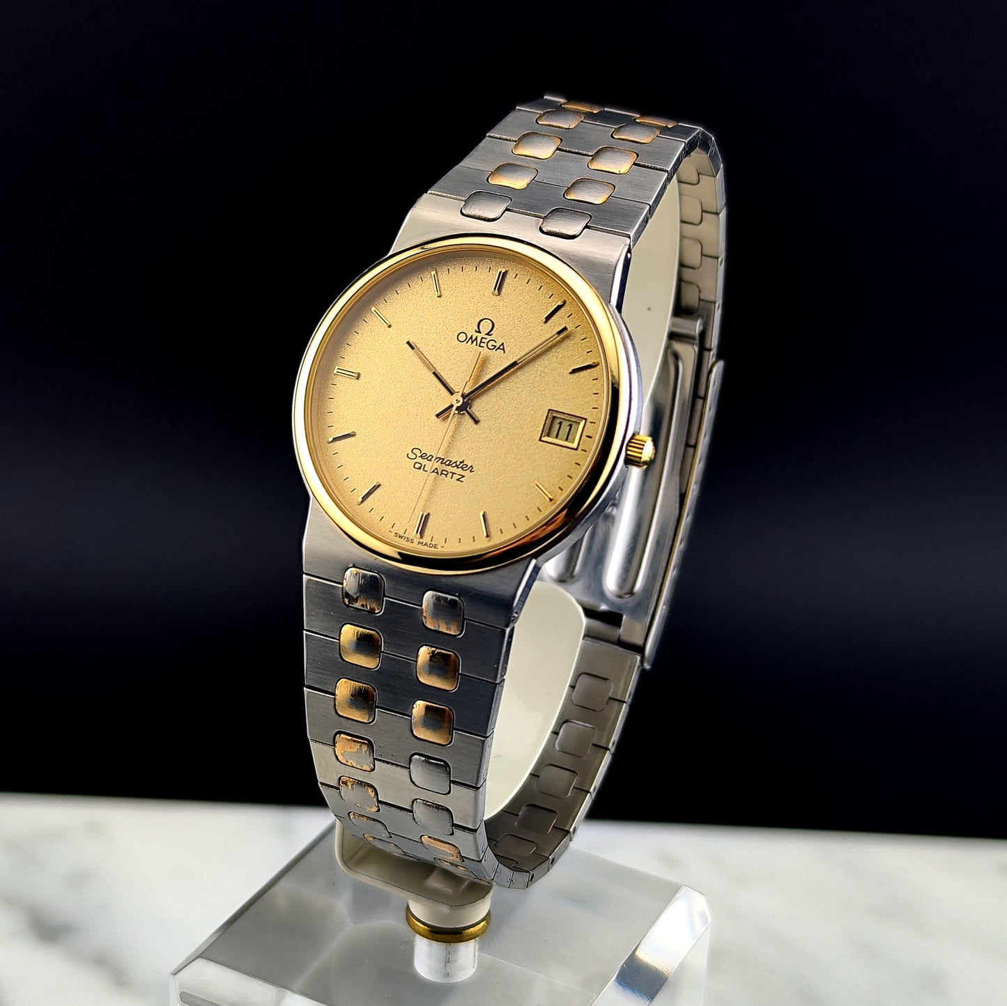 OMEGA Seamaster Quartz Two-Tone Rare Sparkling Dial [REF. 196.0277]