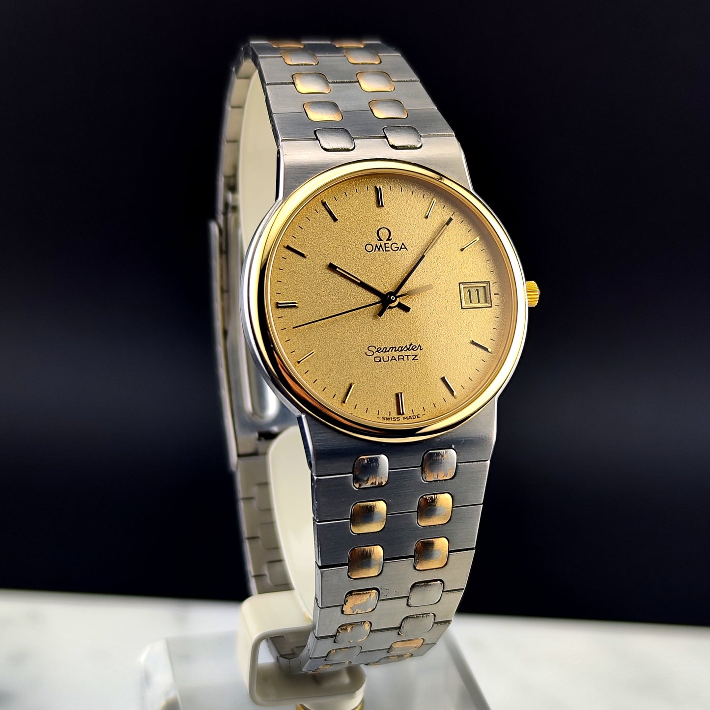 OMEGA Seamaster Quartz Two-Tone Rare Sparkling Dial [REF. 196.0277]