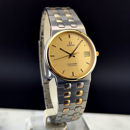 OMEGA Seamaster Quartz Two-Tone Rare Sparkling Dial [REF. 196.0277]