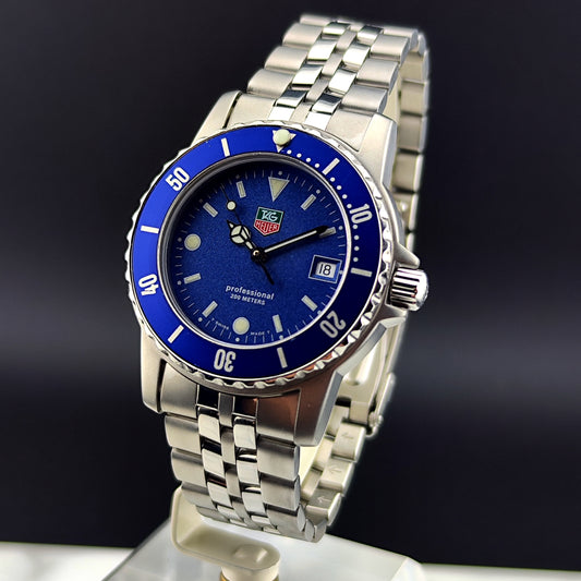 TAG HEUER Professional 1500 Rare Blue Version Waterproof Service [REF. WD1214]