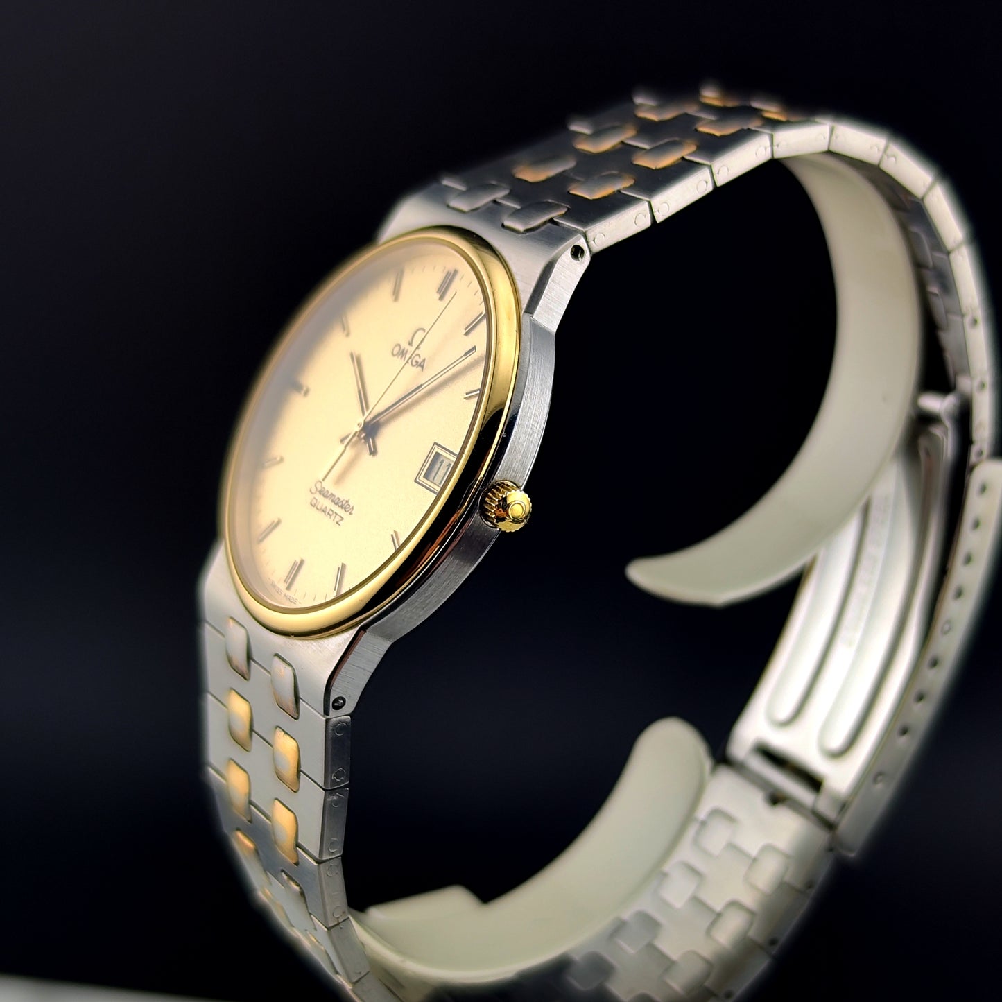 OMEGA Seamaster Quartz Two-Tone Rare Sparkling Dial [REF. 196.0277]