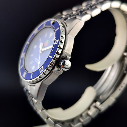 TAG HEUER Professional 1500 Rare Blue Version Waterproof Service [REF. WD1214]