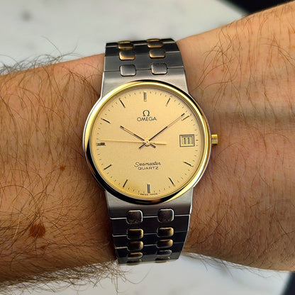 OMEGA Seamaster Quartz Two-Tone Rare Sparkling Dial [REF. 196.0277]