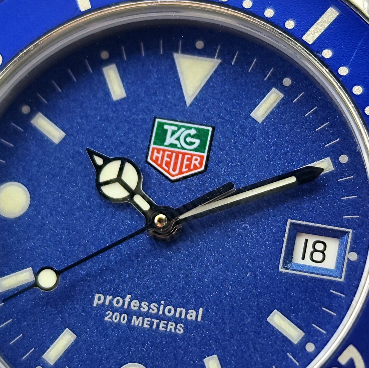 TAG HEUER Professional 1500 Rare Blue Version Waterproof Service [REF. WD1214]