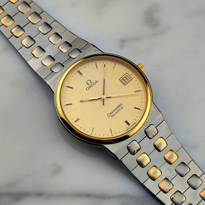 OMEGA Seamaster Quartz Two-Tone Rare Sparkling Dial [REF. 196.0277]