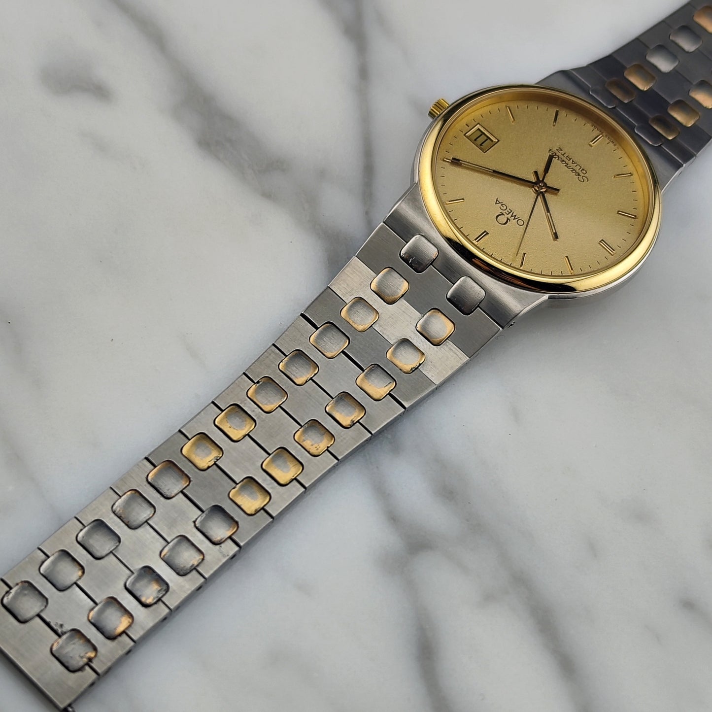 OMEGA Seamaster Quartz Two-Tone Rare Sparkling Dial [REF. 196.0277]