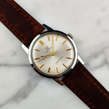 OMEGA Seamaster White Dial Gold Mint 1964 with Box [REF. 135.005]