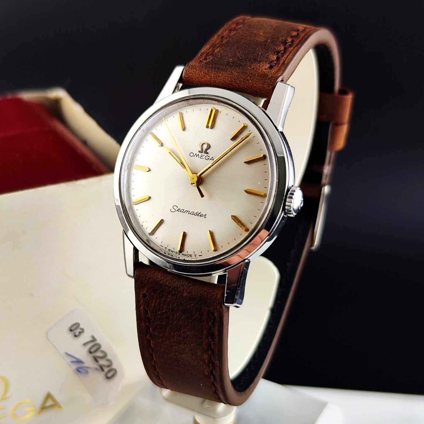 OMEGA Seamaster White Dial Gold Mint 1964 with Box [REF. 135.005]
