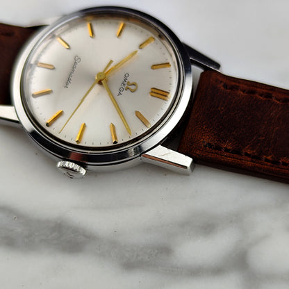OMEGA Seamaster White Dial Gold Mint 1964 with Box [REF. 135.005]