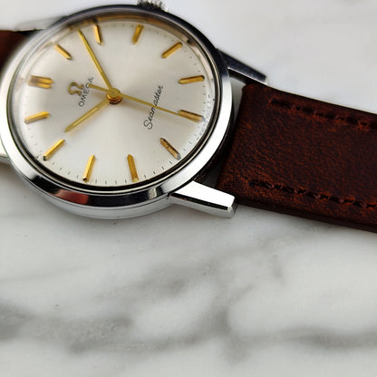 OMEGA Seamaster White Dial Gold Mint 1964 with Box [REF. 135.005]