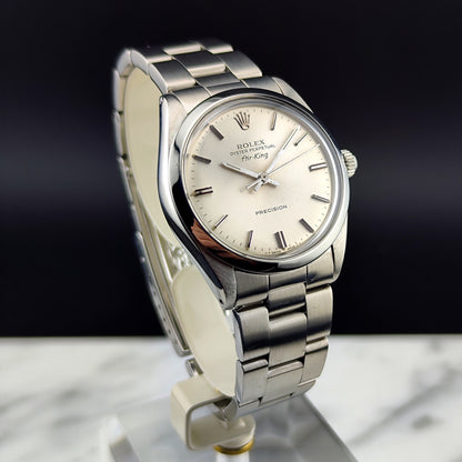 ROLEX Air King Precision Silver Dial Serviced [REF. 5500]