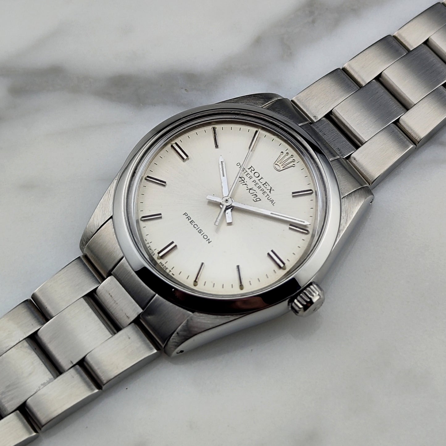 ROLEX Air King Precision Silver Dial Serviced [REF. 5500]