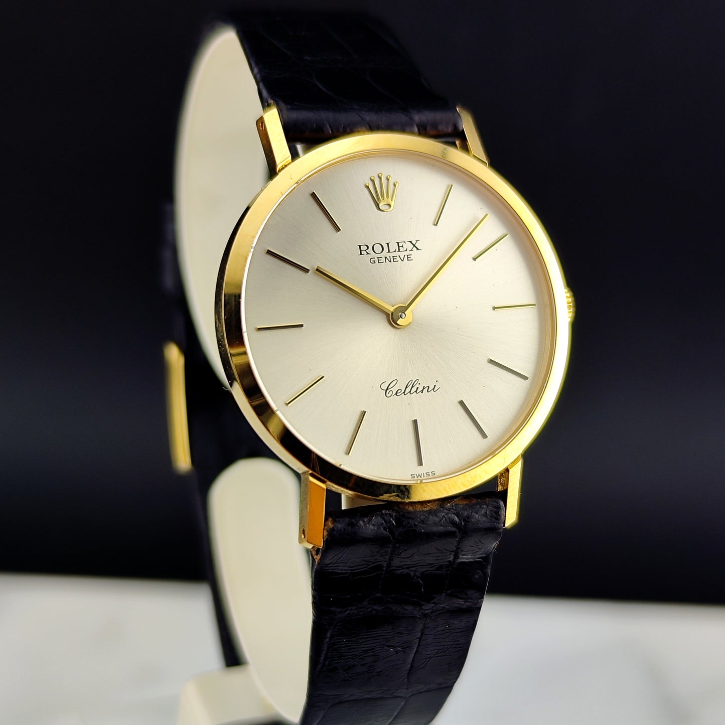 ROLEX Cellini Gold White Dial 18ct from 1990 Serviced 03/2026 [REF. 4112]