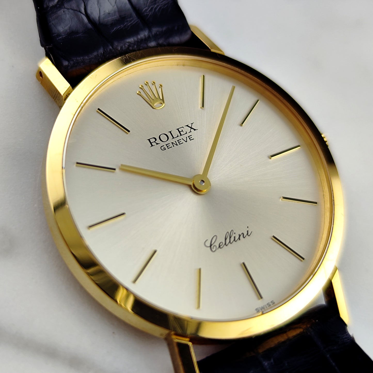 ROLEX Cellini Gold White Dial 18ct from 1990 Serviced 03/2026 [REF. 4112]