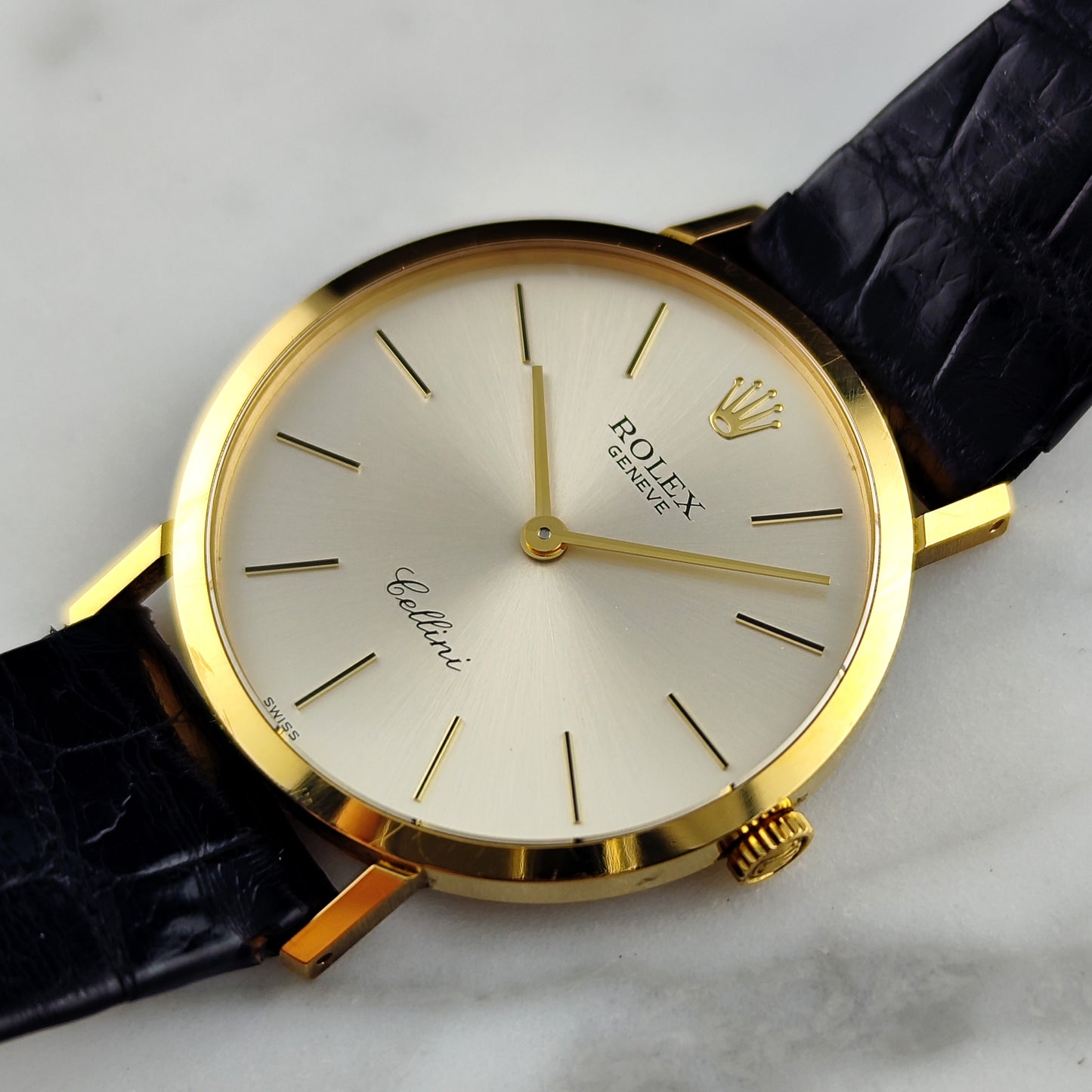 ROLEX Cellini Gold White Dial 18ct from 1990 Serviced 03/2026 [REF. 4112]