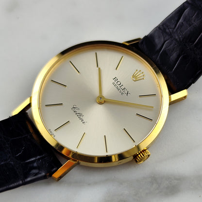 ROLEX Cellini Gold White Dial 18ct from 1990 Serviced 03/2026 [REF. 4112]