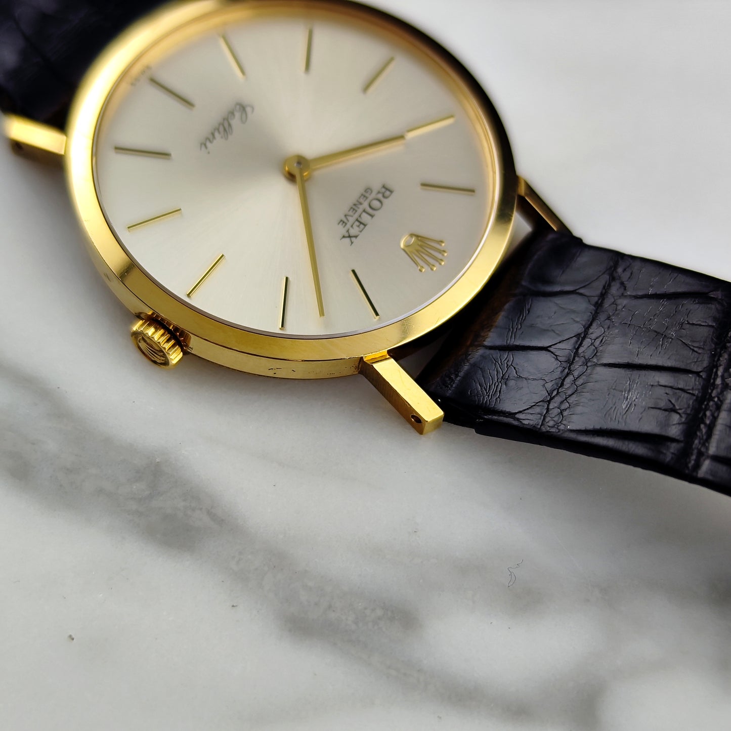 ROLEX Cellini Gold White Dial 18ct from 1990 Serviced 03/2026 [REF. 4112]