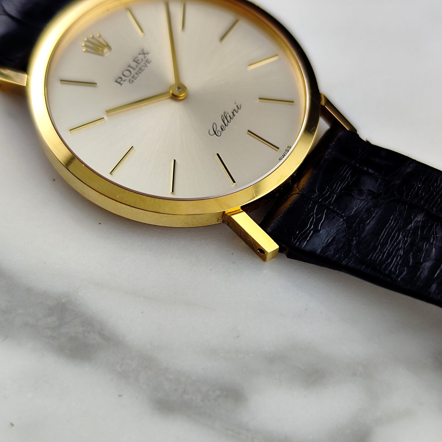 ROLEX Cellini Gold White Dial 18ct from 1990 Serviced 03/2026 [REF. 4112]