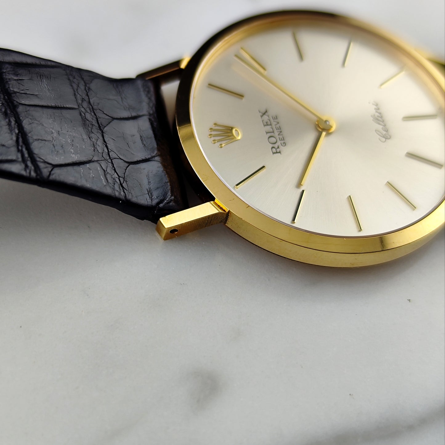 ROLEX Cellini Gold White Dial 18ct from 1990 Serviced 03/2026 [REF. 4112]