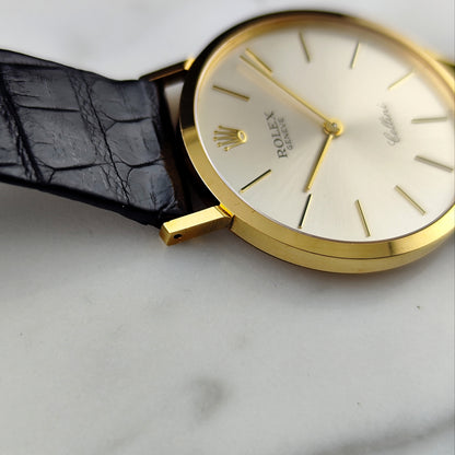 ROLEX Cellini Gold White Dial 18ct from 1990 Serviced 03/2026 [REF. 4112]