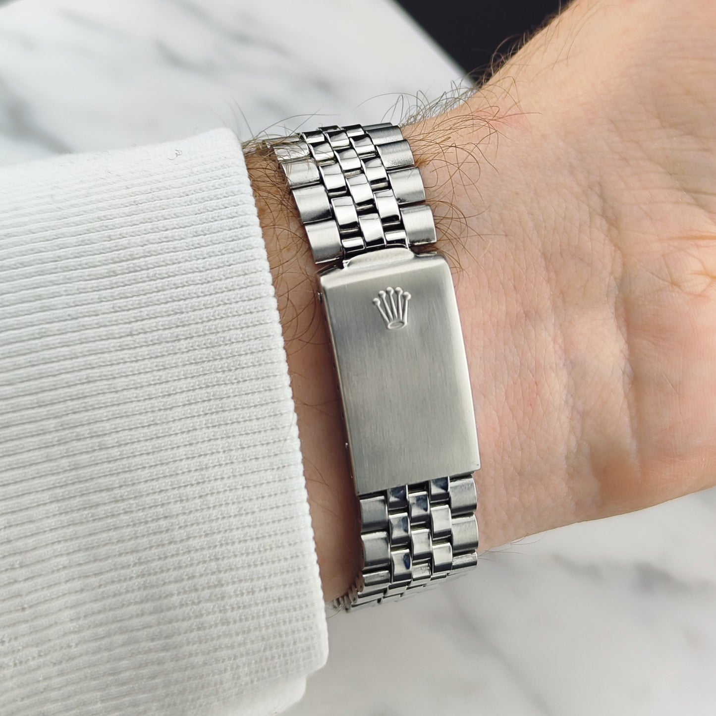 ROLEX Datejust 36 Jubilee Silver Dial 18ct Whitegold Bezel [REF. 1601]