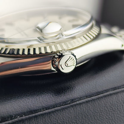 ROLEX Datejust 36 Jubilee Silver Dial 18ct Whitegold Bezel [REF. 1601]