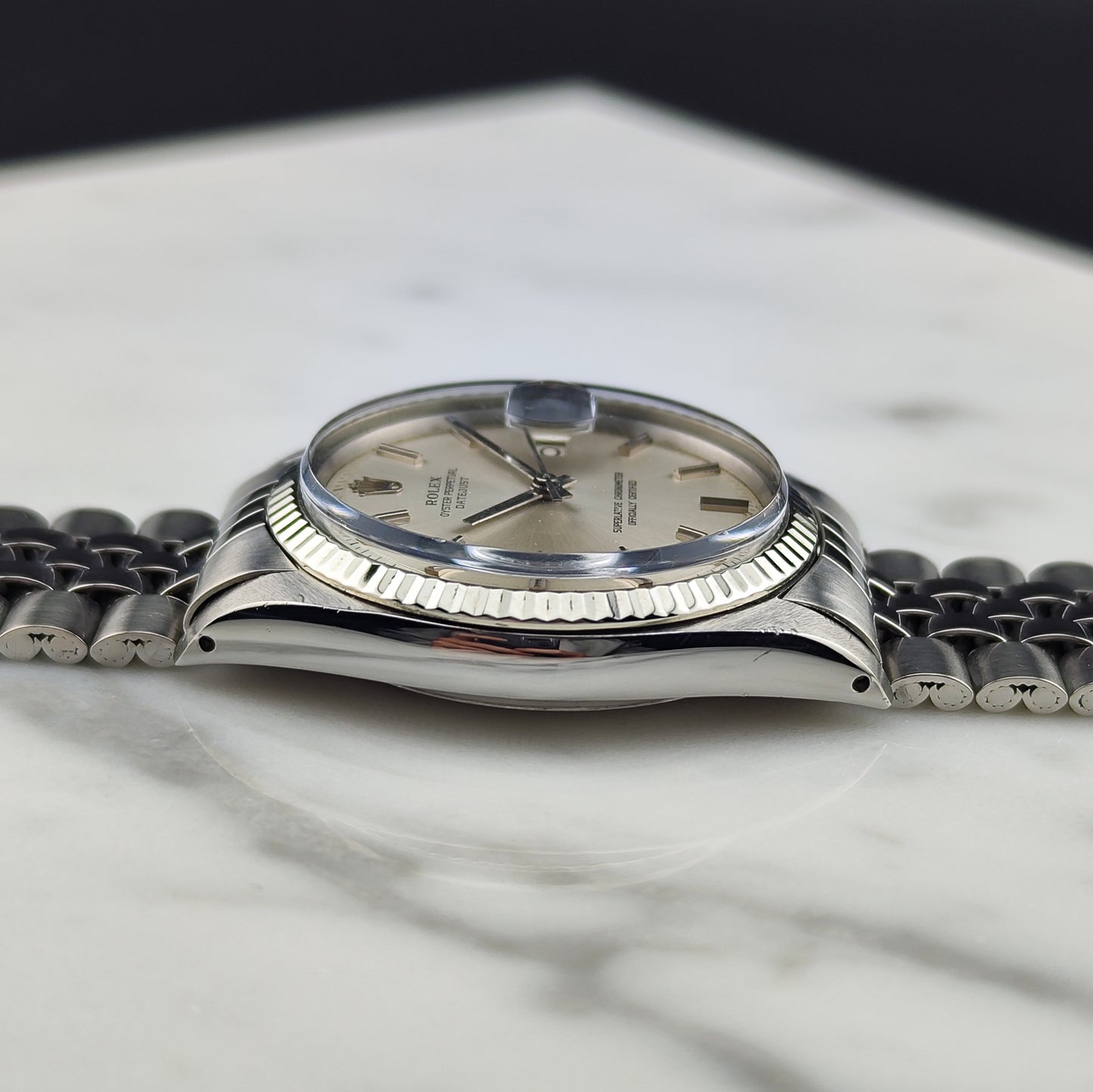 ROLEX Datejust 36 Jubilee Silver Dial 18ct Whitegold Bezel [REF. 1601]