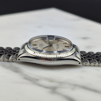 ROLEX Datejust 36 Jubilee Silver Dial 18ct Whitegold Bezel [REF. 1601]