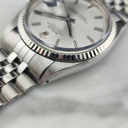 ROLEX Datejust 36 Jubilee Silver Dial 18ct Whitegold Bezel [REF. 1601]