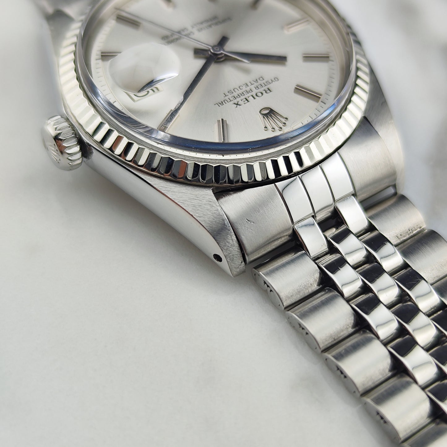 ROLEX Datejust 36 Jubilee Silver Dial 18ct Whitegold Bezel [REF. 1601]