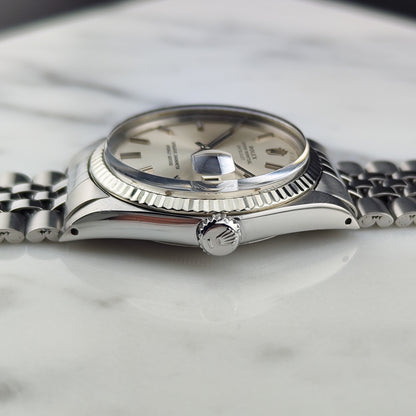 ROLEX Datejust 36 Jubilee Silver Dial 18ct Whitegold Bezel [REF. 1601]