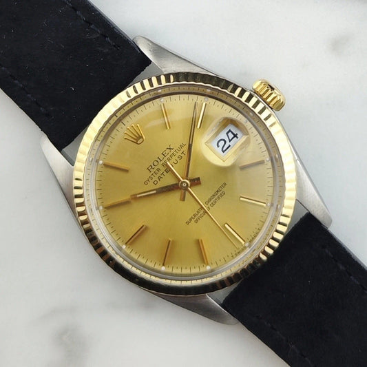 ROLEX Datejust 36 Two-Tone Leather Strap [REF. 16013]