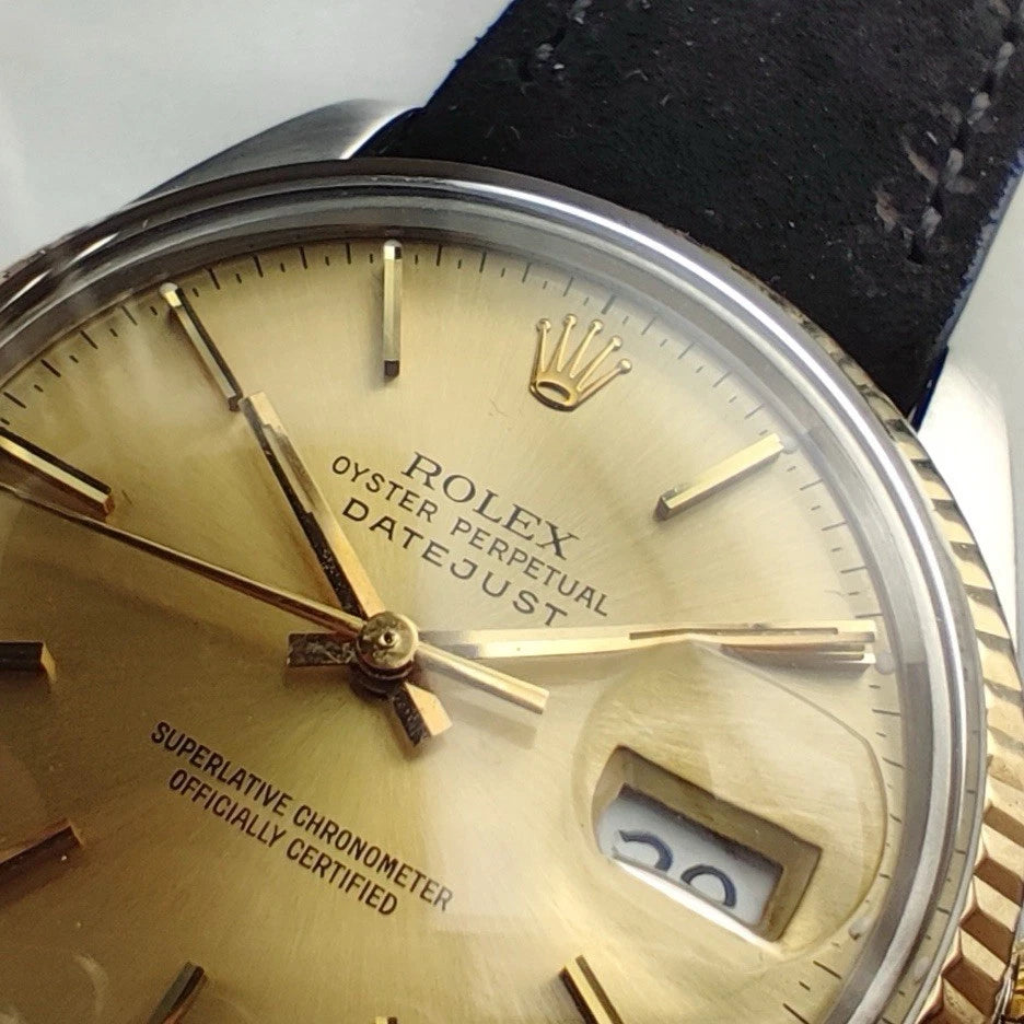 ROLEX Datejust 36 Two-Tone Leather Strap [REF. 16013]